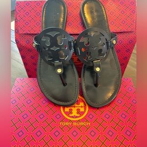 TORY BURCH - MILLER SANDAL CALF LEATHER